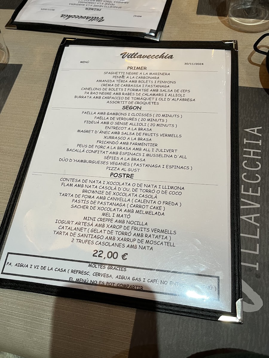 Menu Vilavecchia Restaurant-6