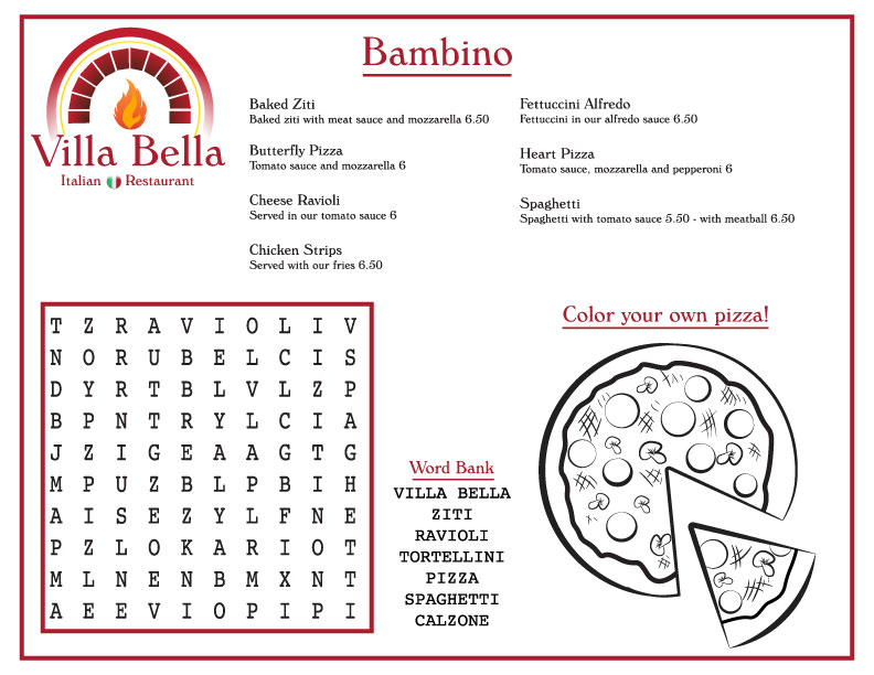 Menu Villa Bella-8