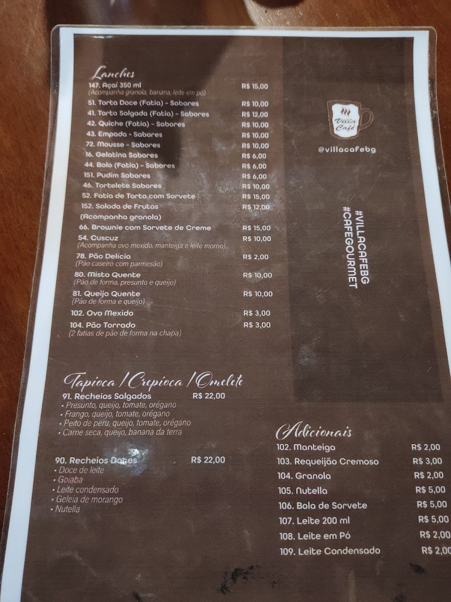 Menu Villa Café-2