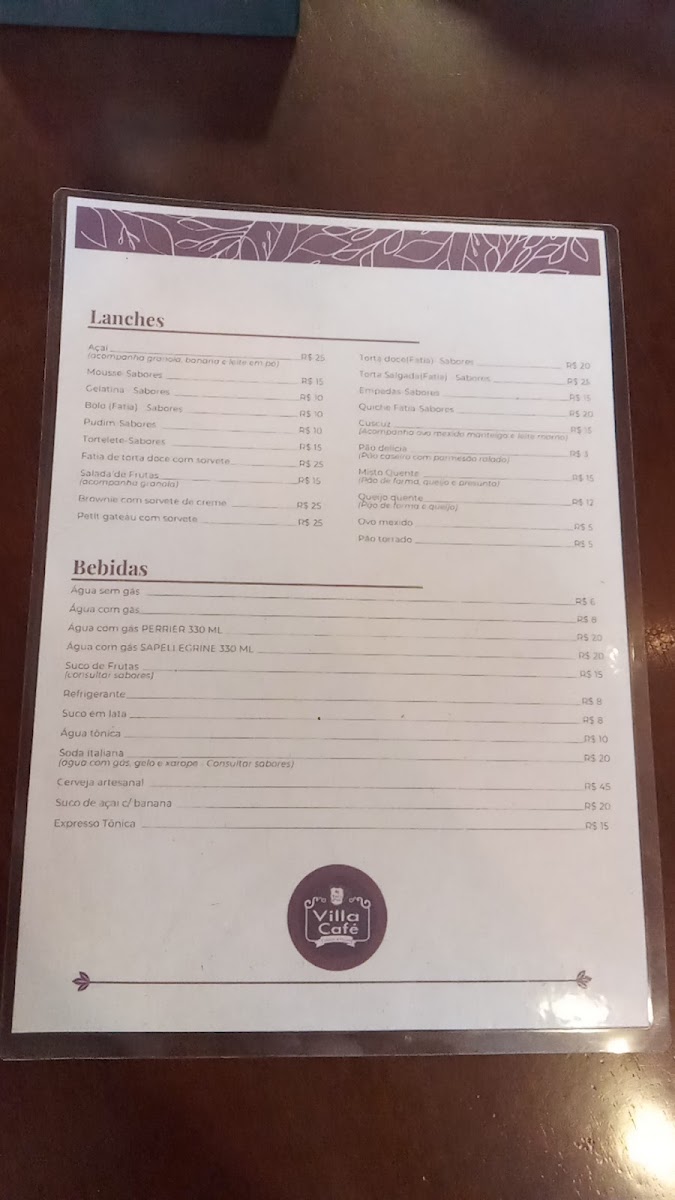 Menu Villa Café-5