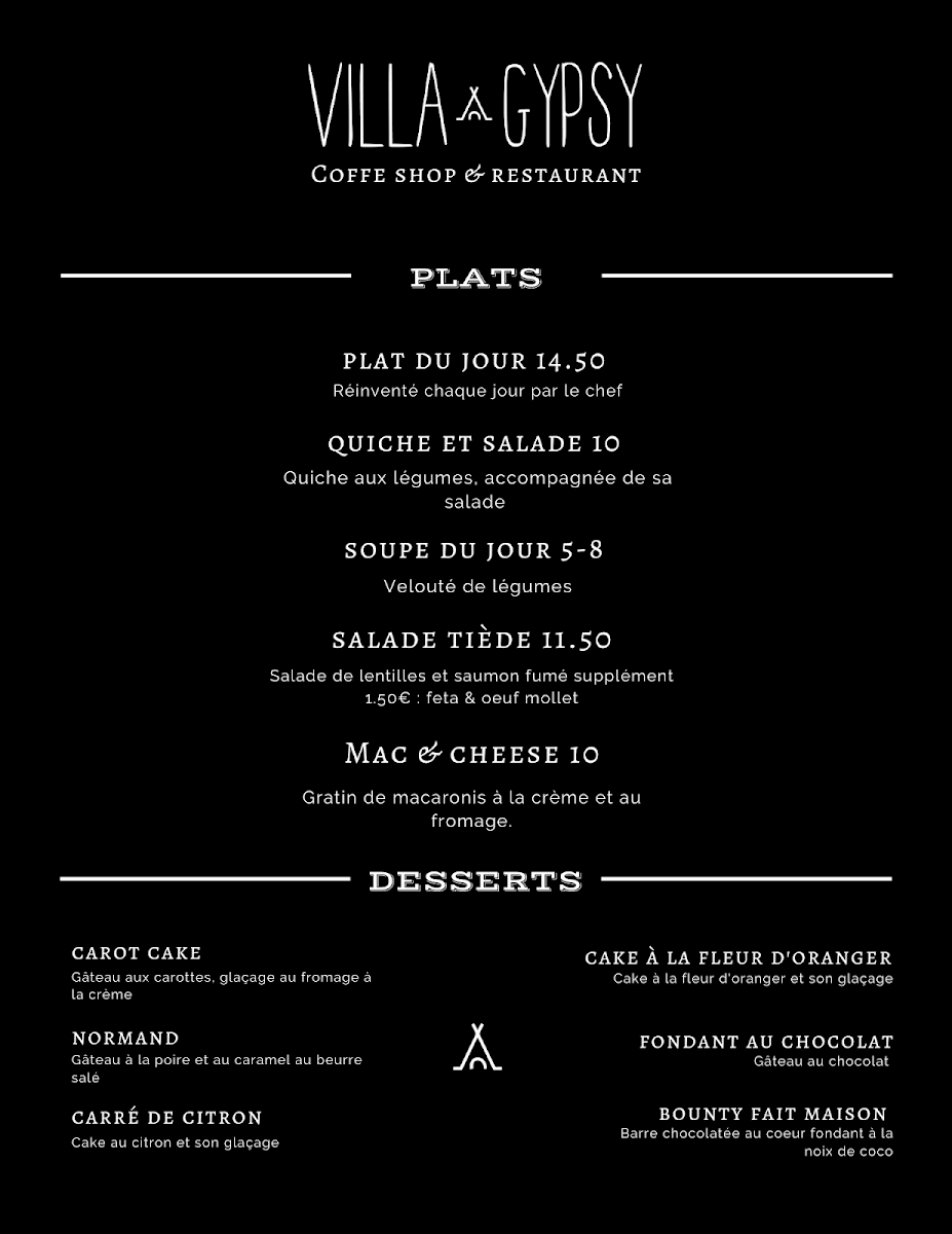 Menu Villa Gypsy Paris-2