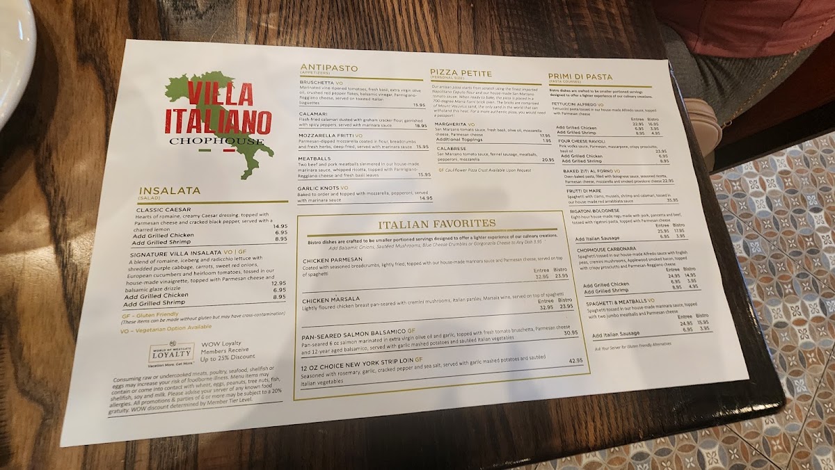Menu Villa Italiano Chophouse-3