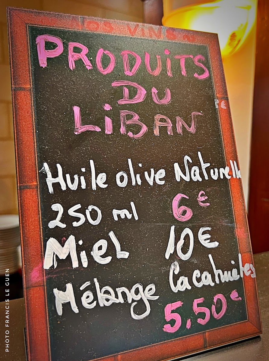 Menu Villa Mont Liban-3