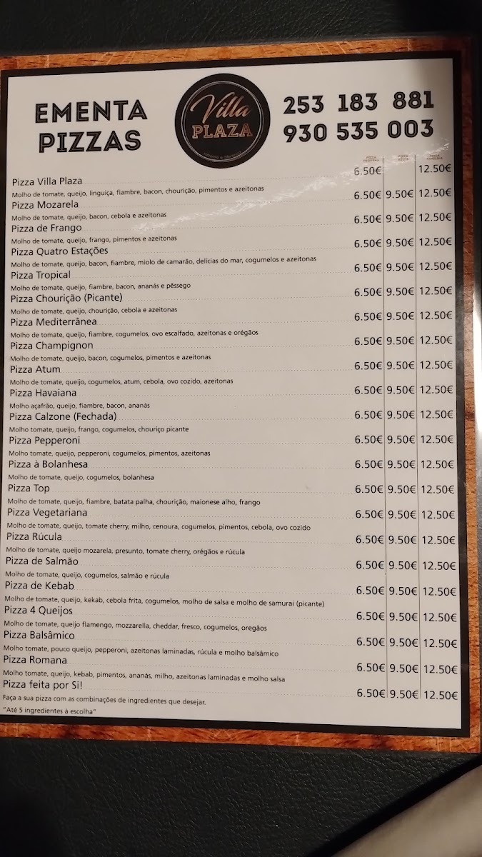 Menu Villa Plaza-1