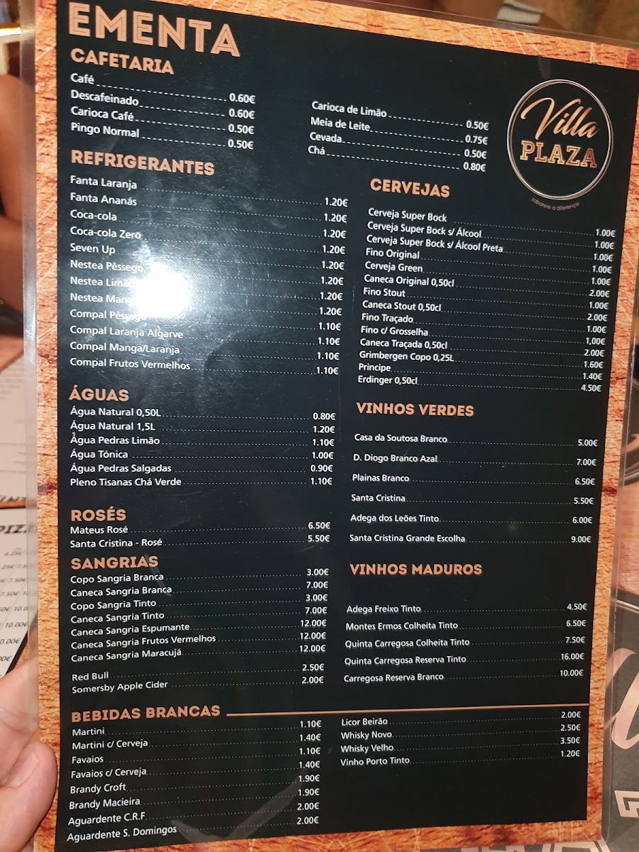 Menu Villa Plaza-4