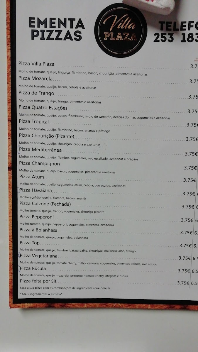 Menu Villa Plaza-6