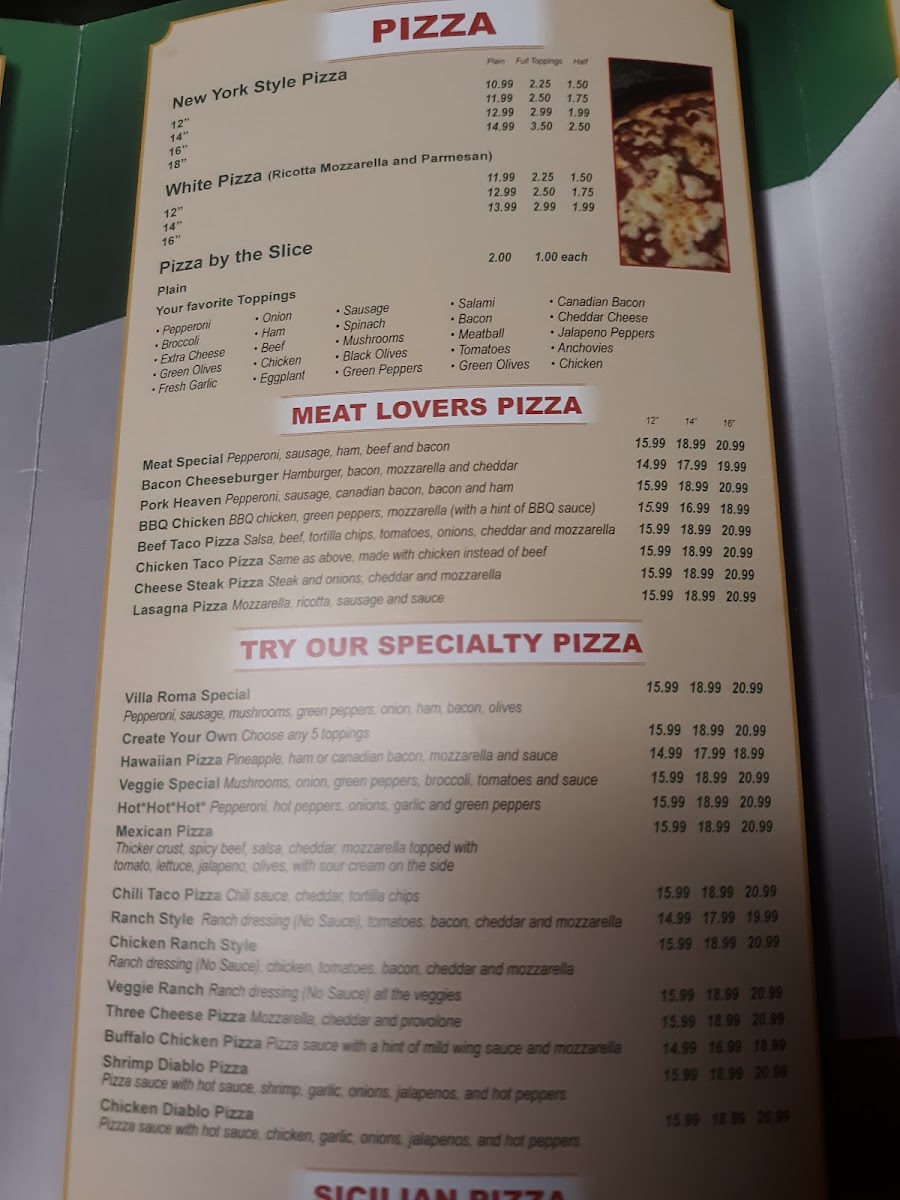 Menu Villa Roma Pizza-5