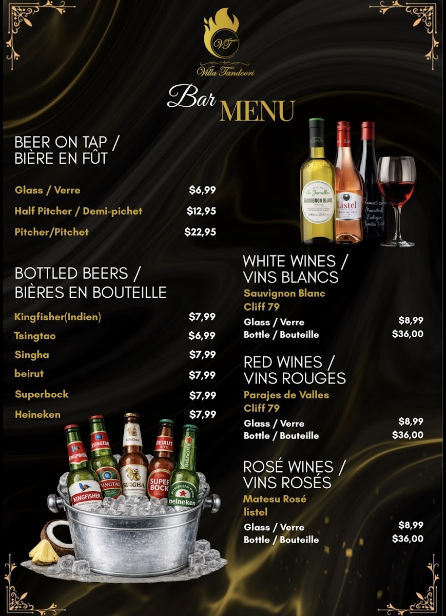 Menu Villa Tandoori Best Indian Food Montreal-2