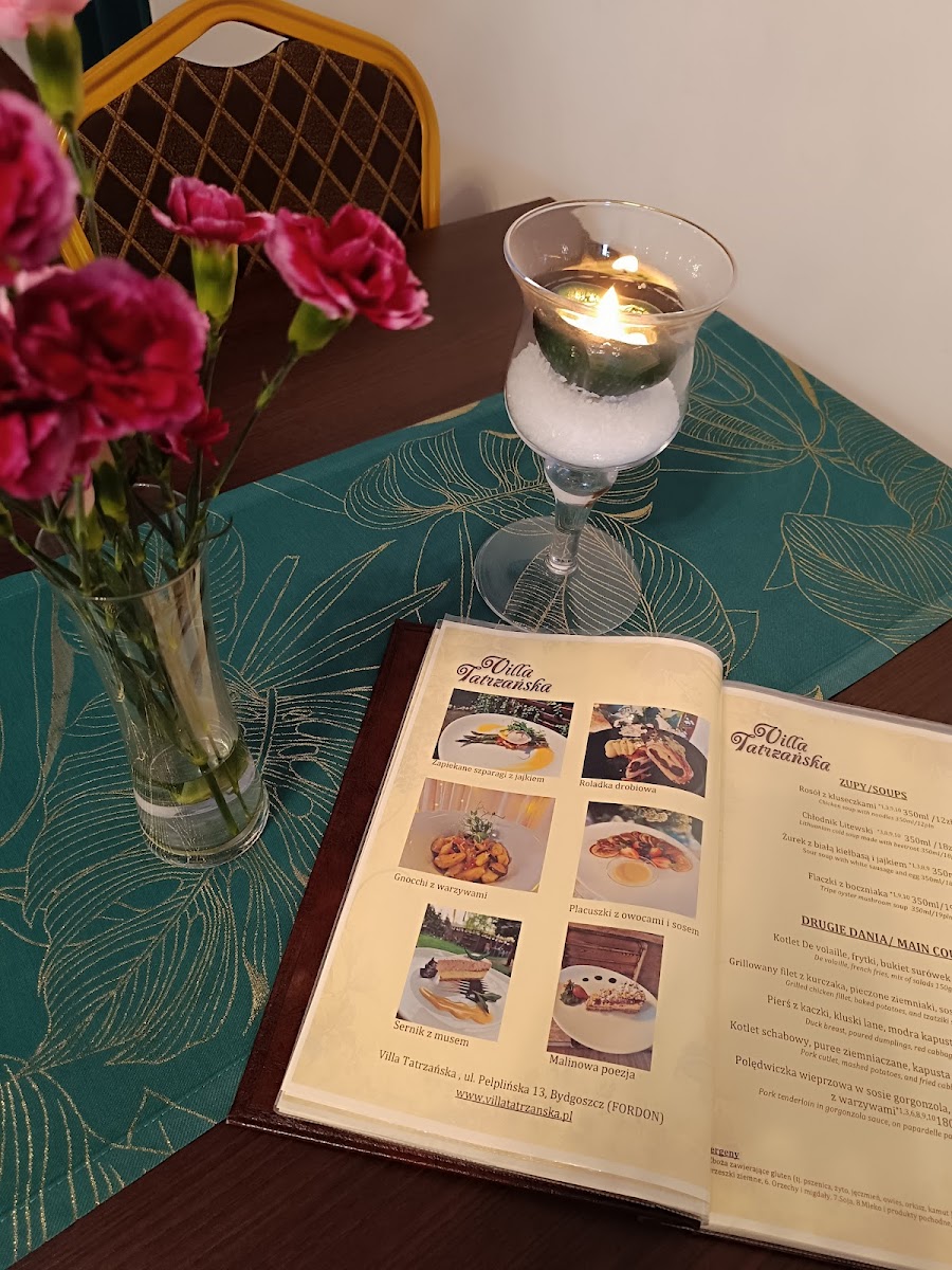 Menu Villa Tatrzańska-1