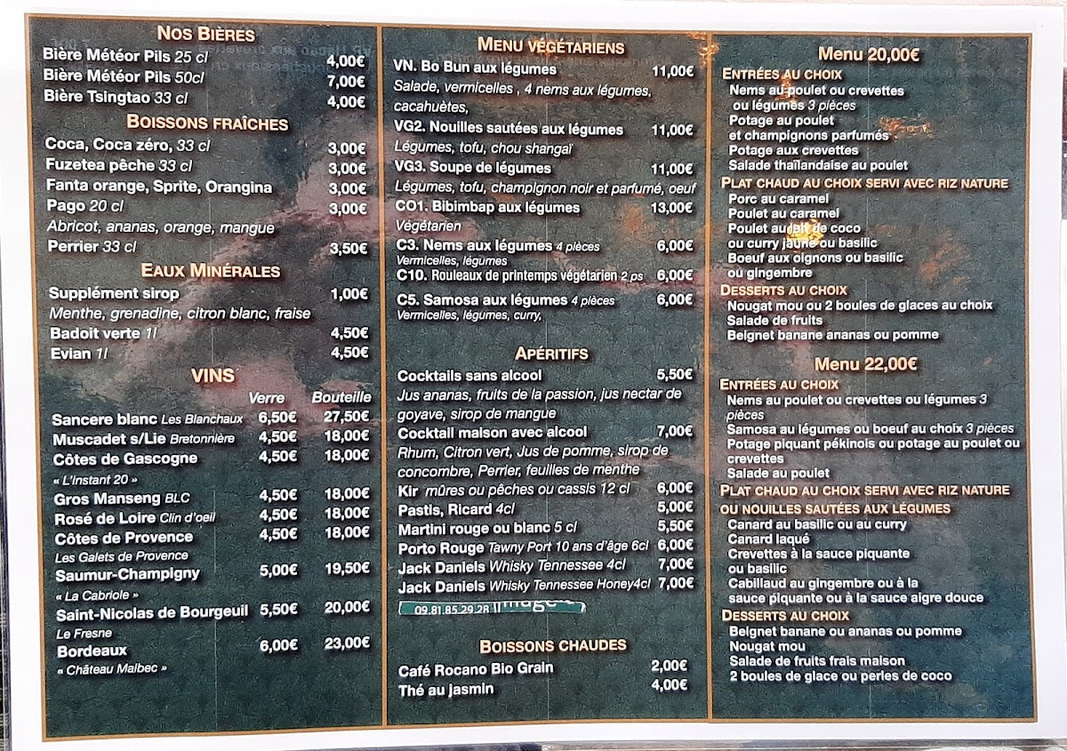 Menu Village D'asie-2