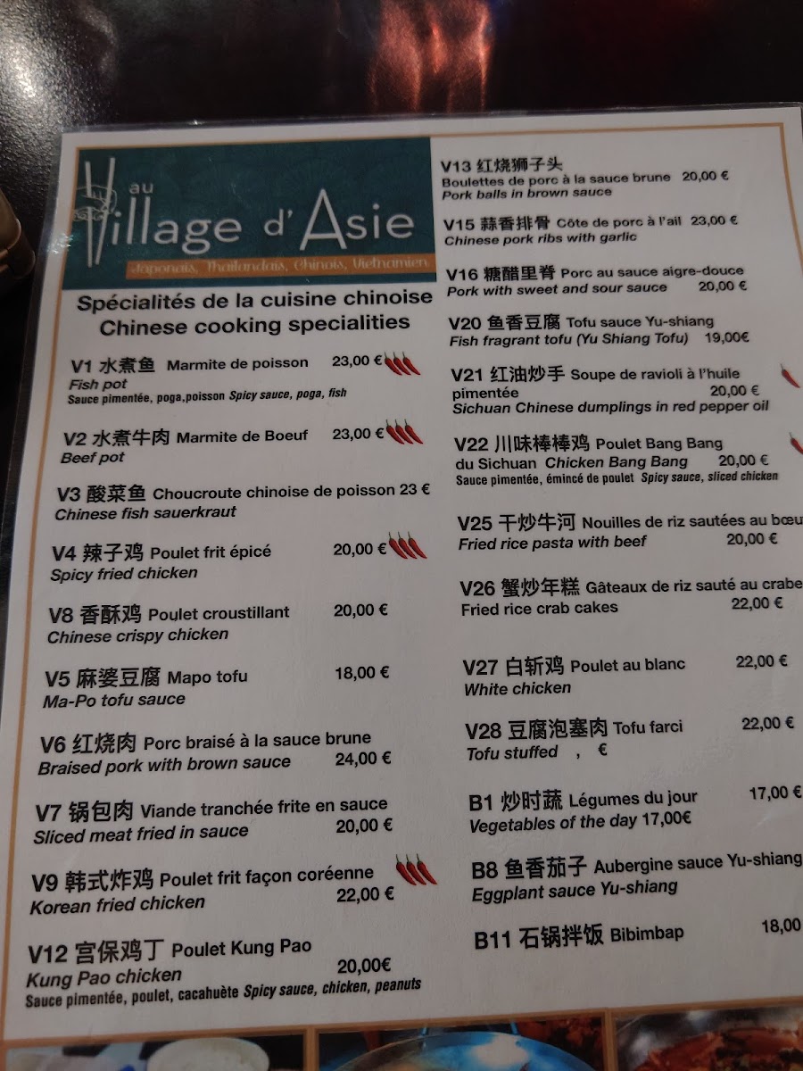 Menu Village D'asie-8