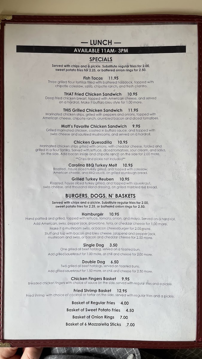Menu Village Diner-1