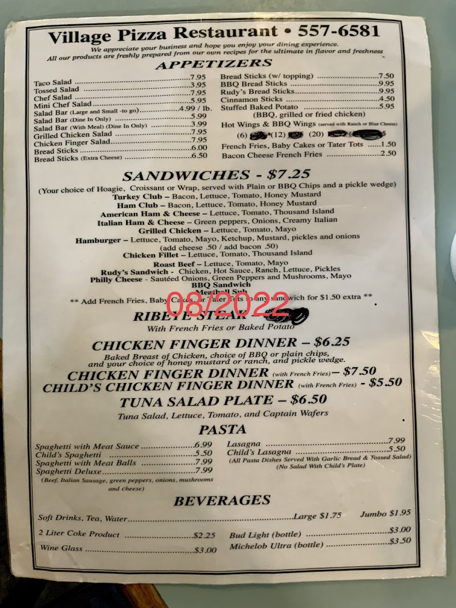 Menu Village Pizza-1