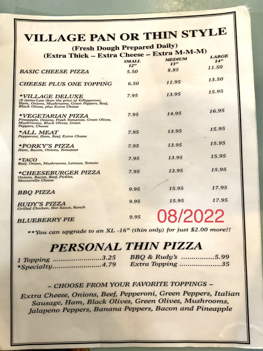 Menu Village Pizza-2