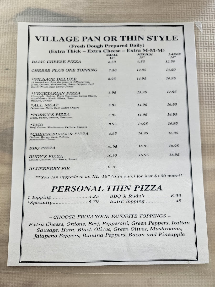 Menu Village Pizza-3