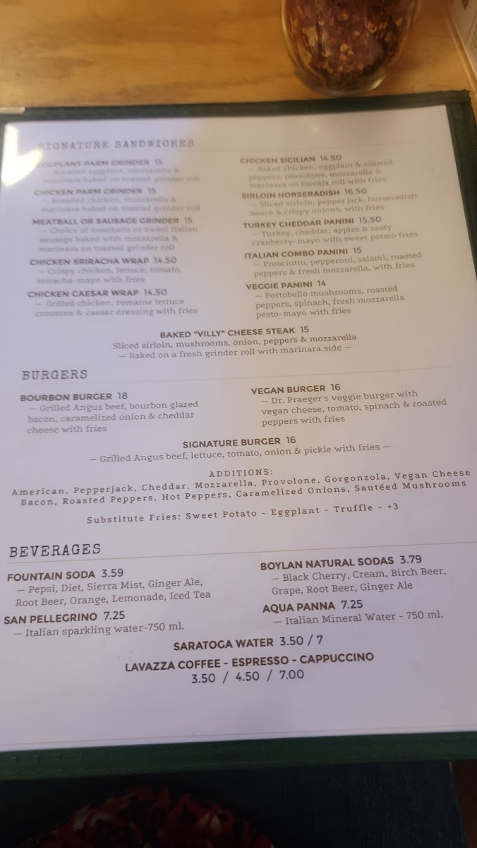 Menu Village Pizzeria & Ristorante-1