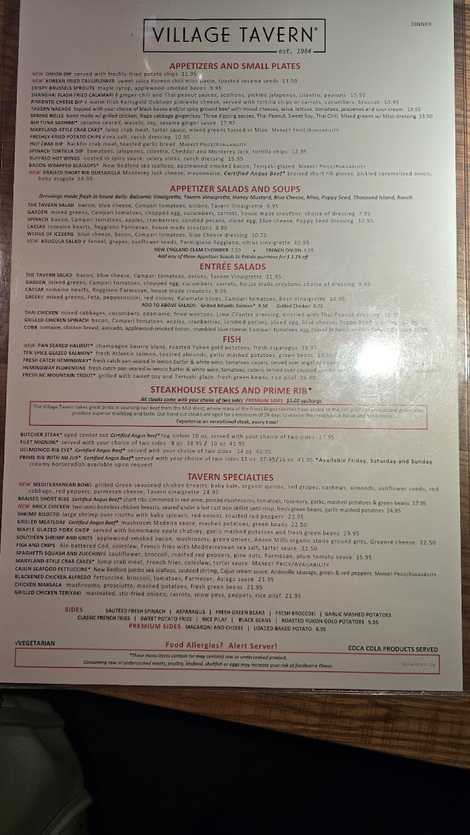 Menu Village Tavern-1