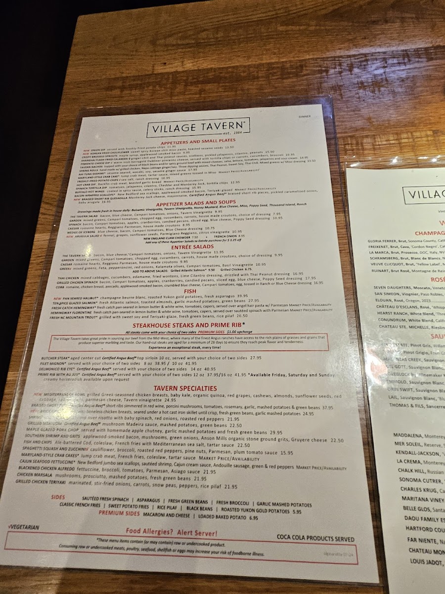 Menu Village Tavern-2