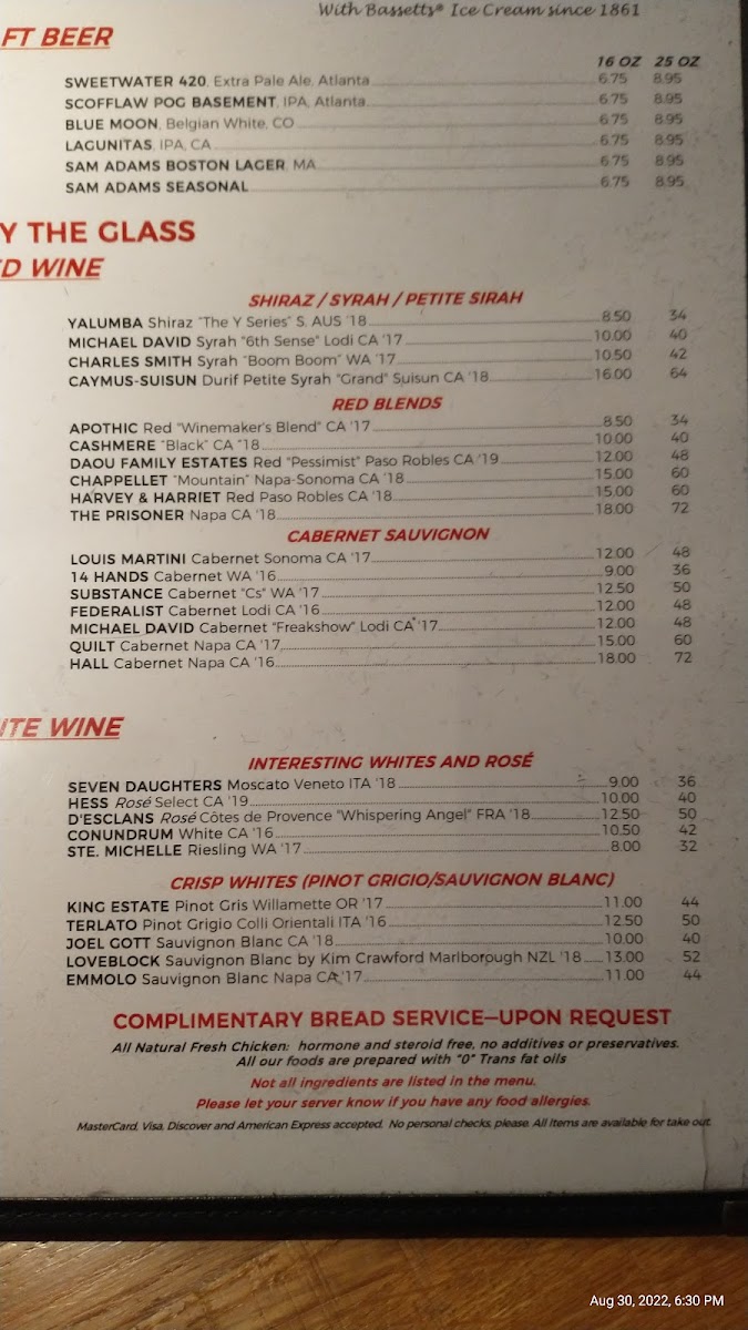 Menu Village Tavern-5