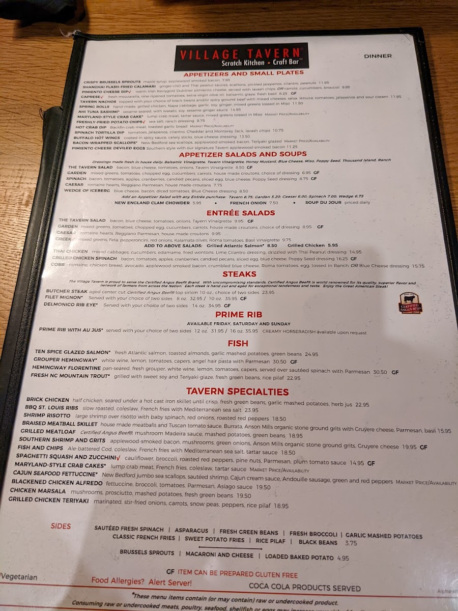 Menu Village Tavern-7