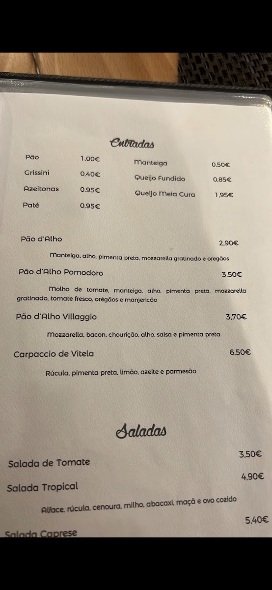Menu Villaggio Porto - Restaurante Pizzaria-10