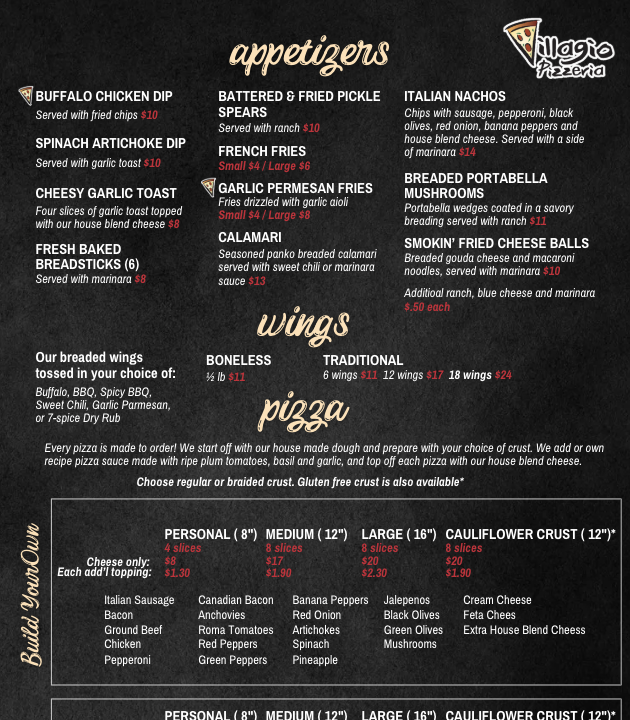 Menu Villagio Pizzeria-1