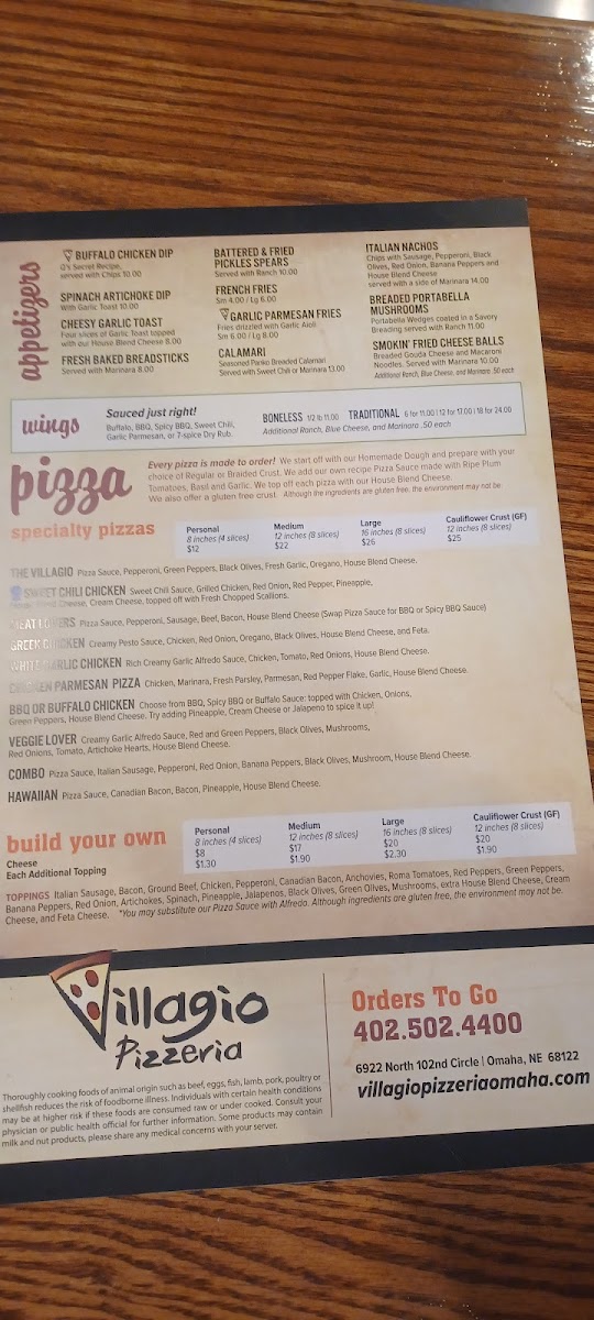 Menu Villagio Pizzeria-4