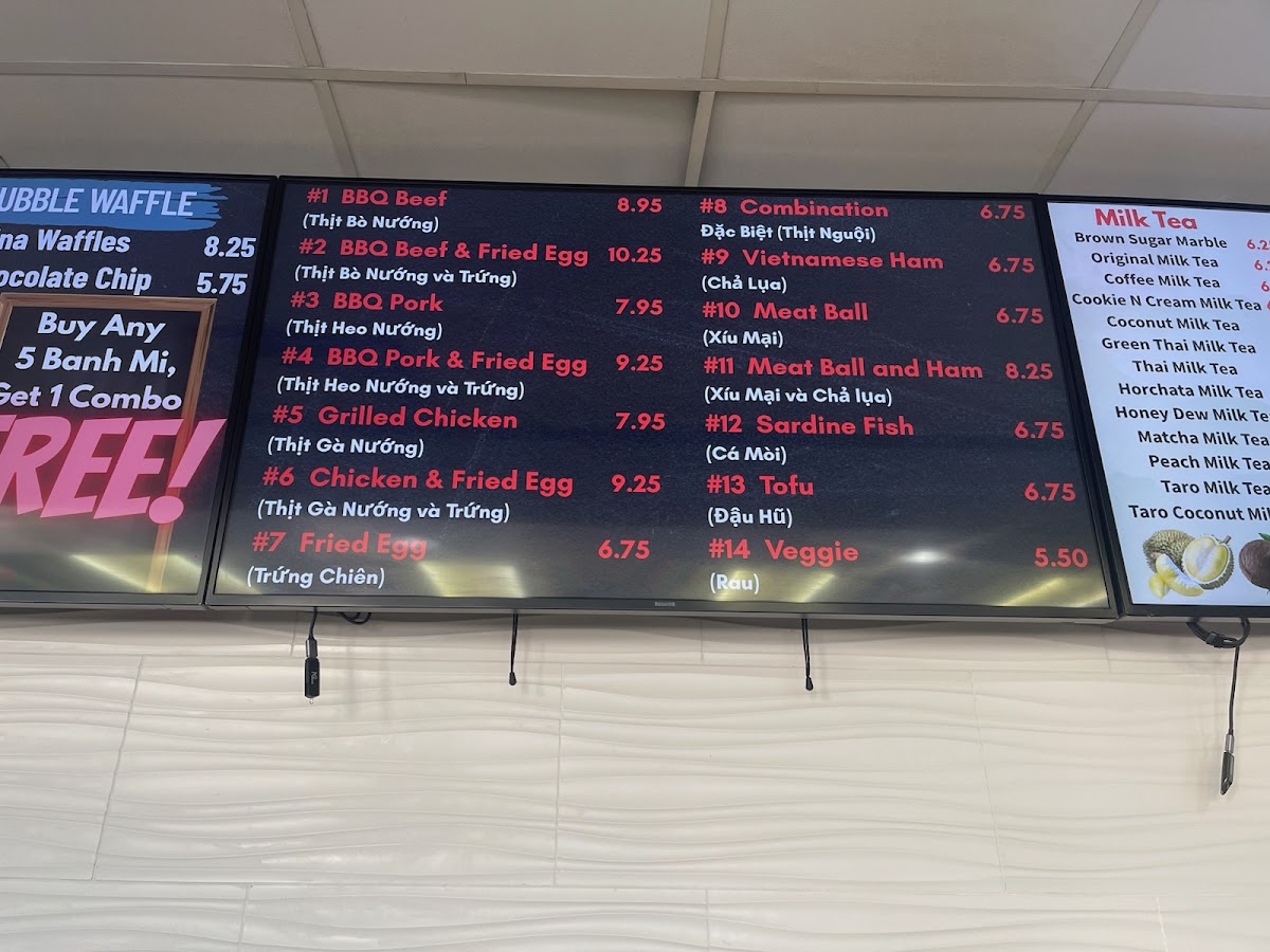 Menu Vina Bakery (Vietnamese Sandwich)-2