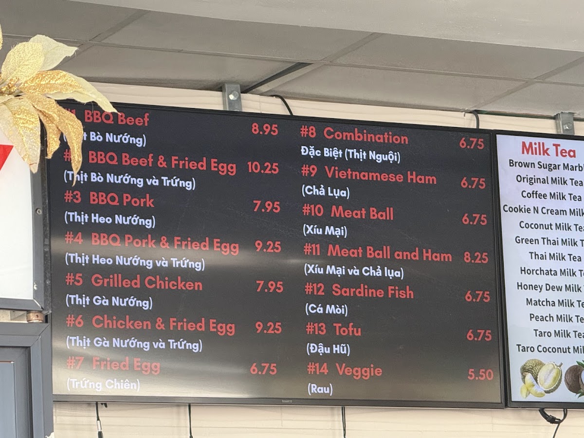 Menu Vina Bakery (Vietnamese Sandwich)-7