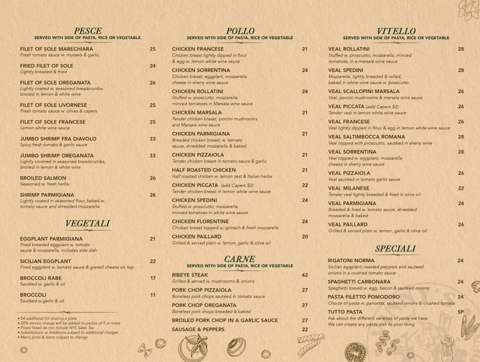 Menu Vinny's Of Carroll Gardens-1