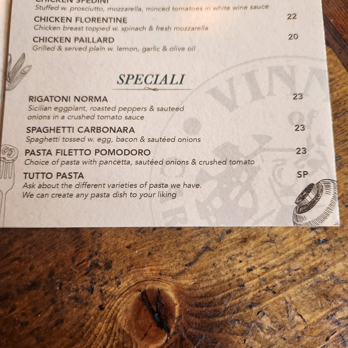 Menu Vinny's Of Carroll Gardens-9