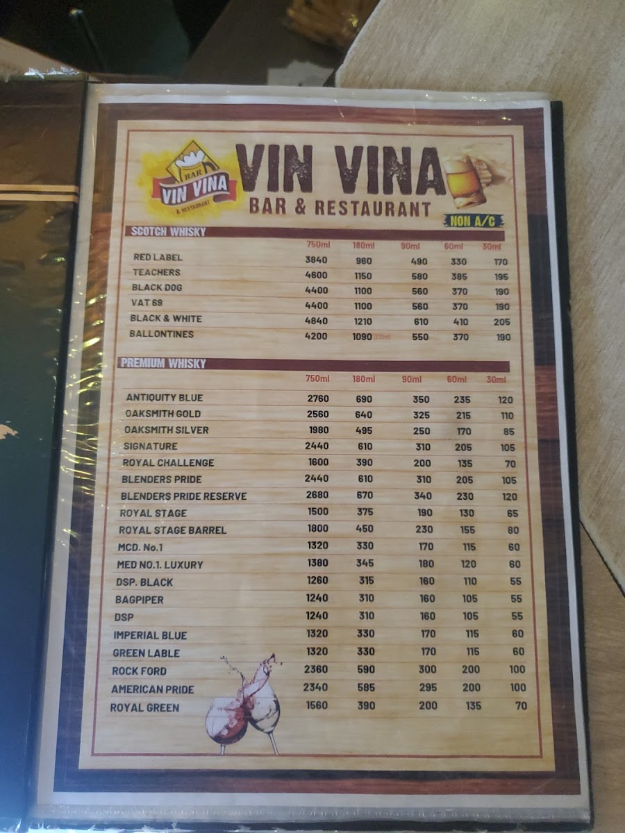 Menu Vinvina Restaurant & Bar-2