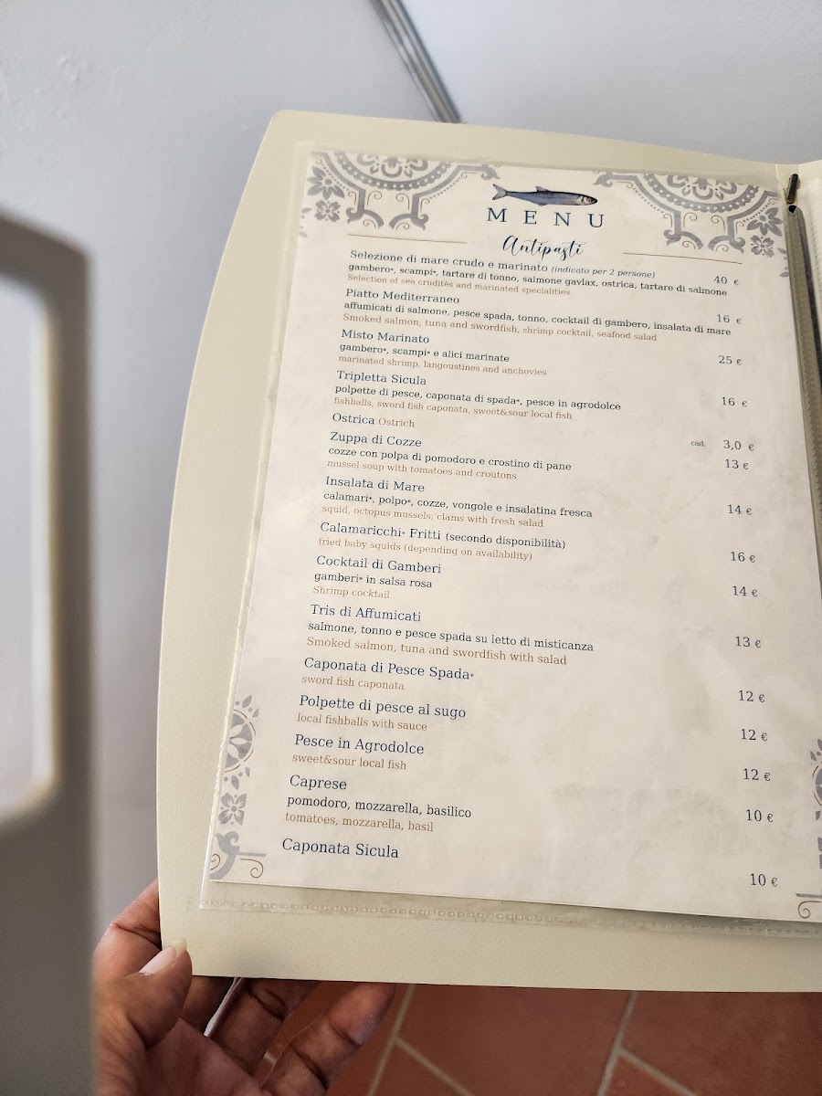 Menu Vista Mare Drink & Restaurant-1