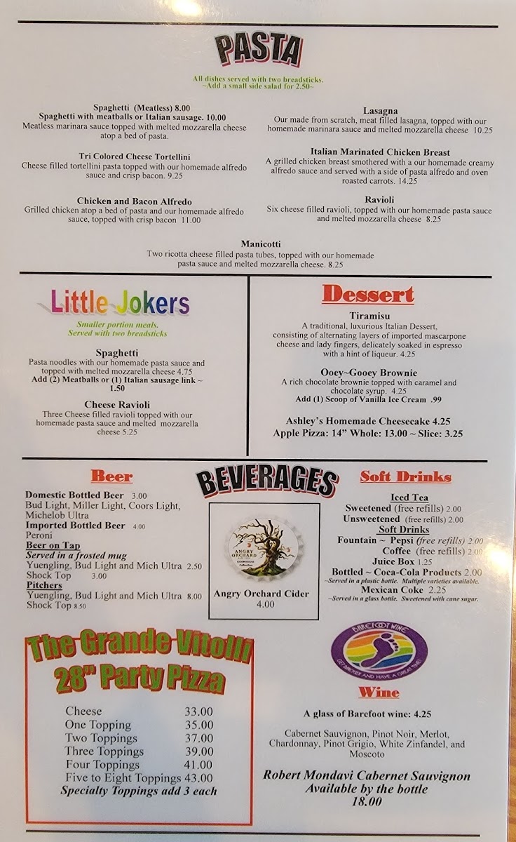 Menu Vitolli's Pizzeria & Italian Eatery-4