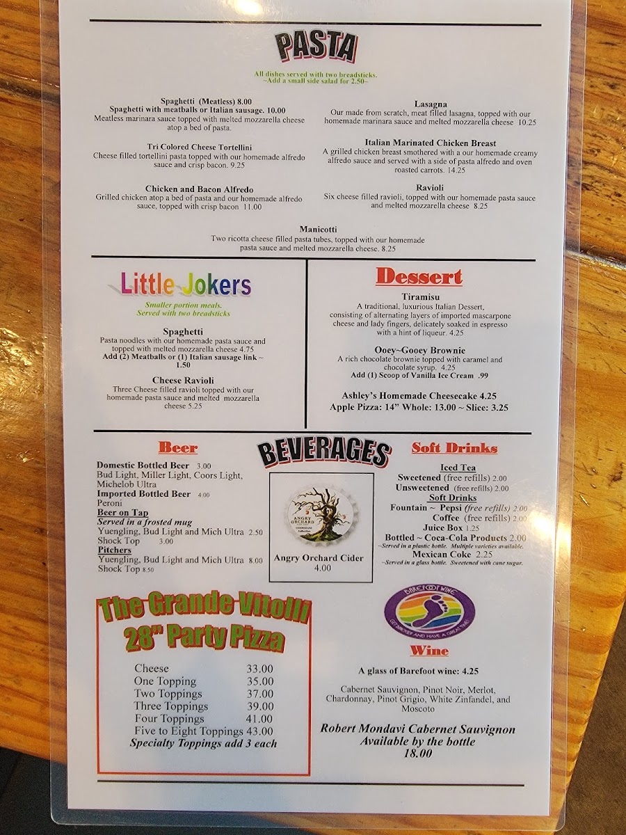 Menu Vitolli's Pizzeria & Italian Eatery-8