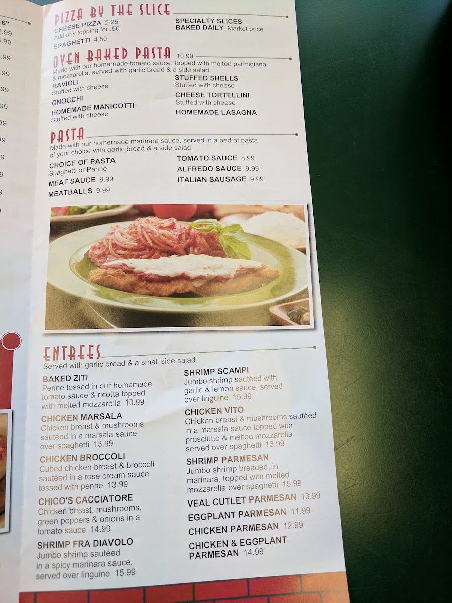 Menu Vito's Express-10