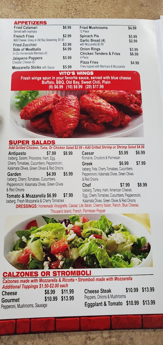 Menu Vito's Express-2