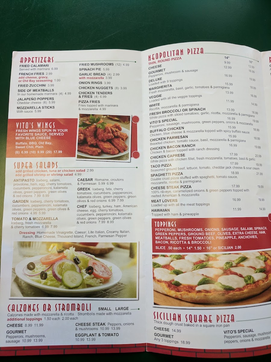 Menu Vito's Express-7