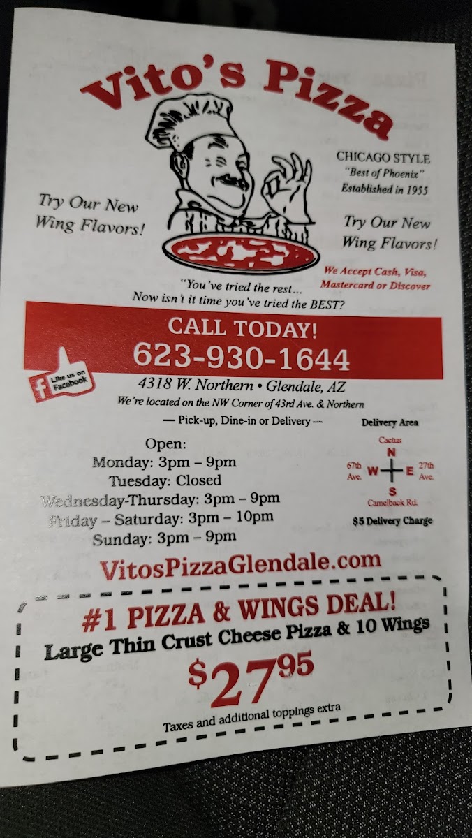 Menu Vito's Pizza-1