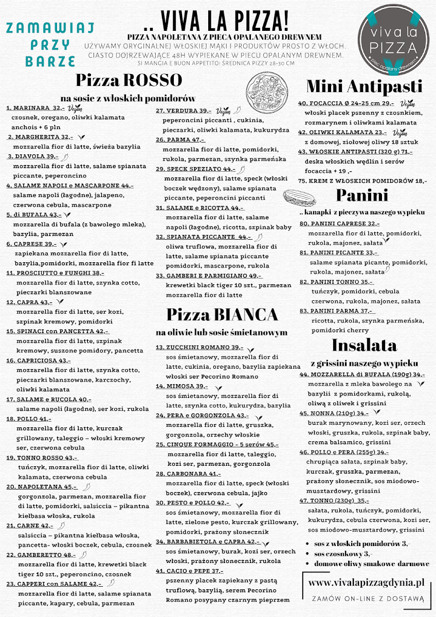 Menu Viva La Pizza-2