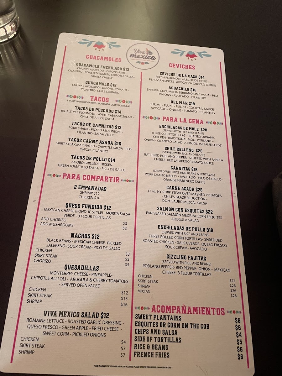 Menu Viva Mexico Restaurant-6