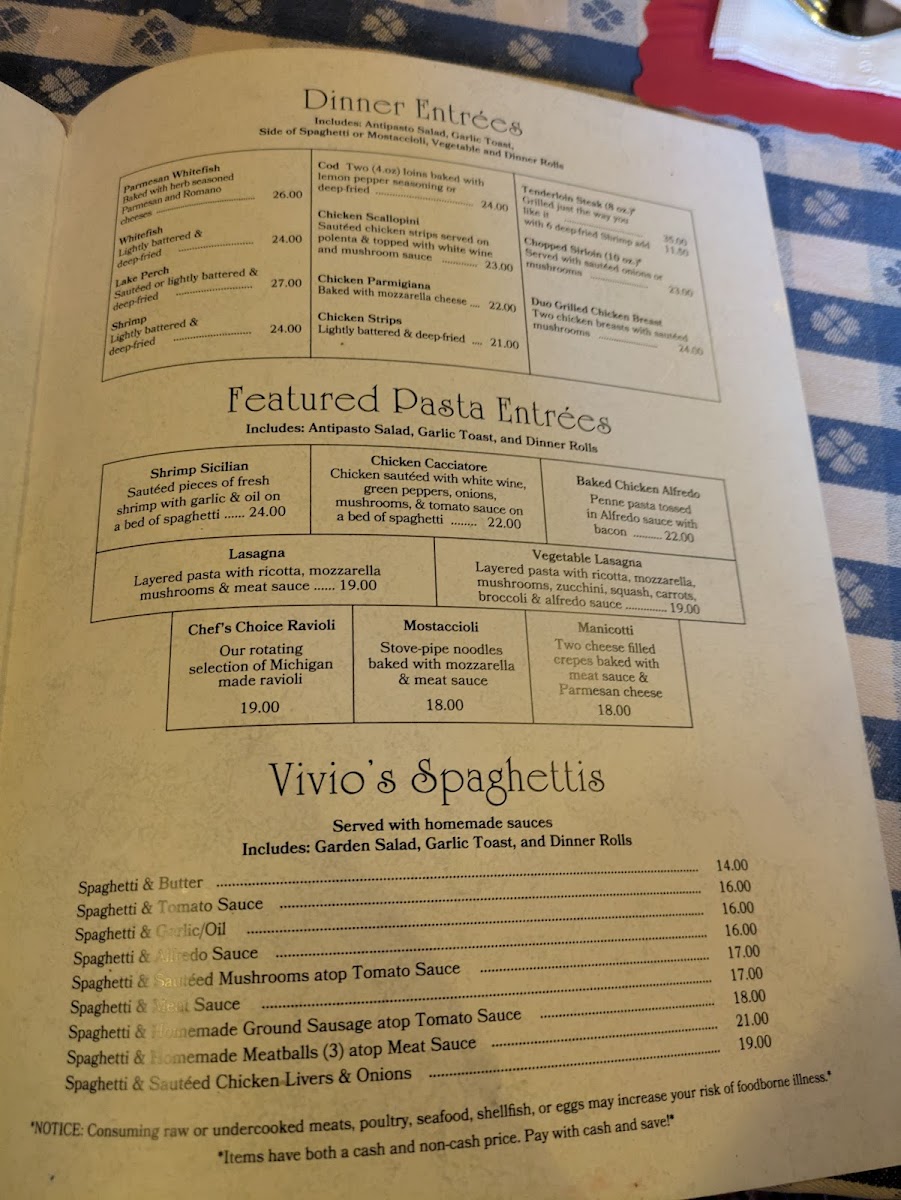 Menu Vivio's-2
