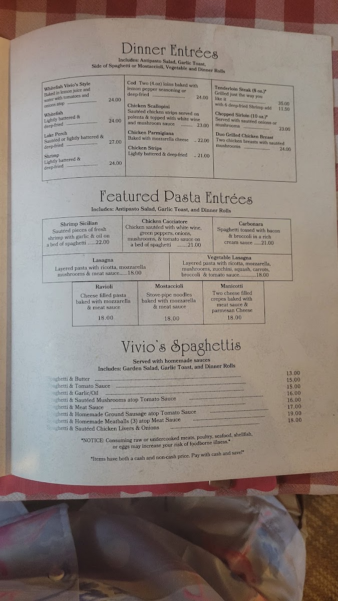 Menu Vivio's-5