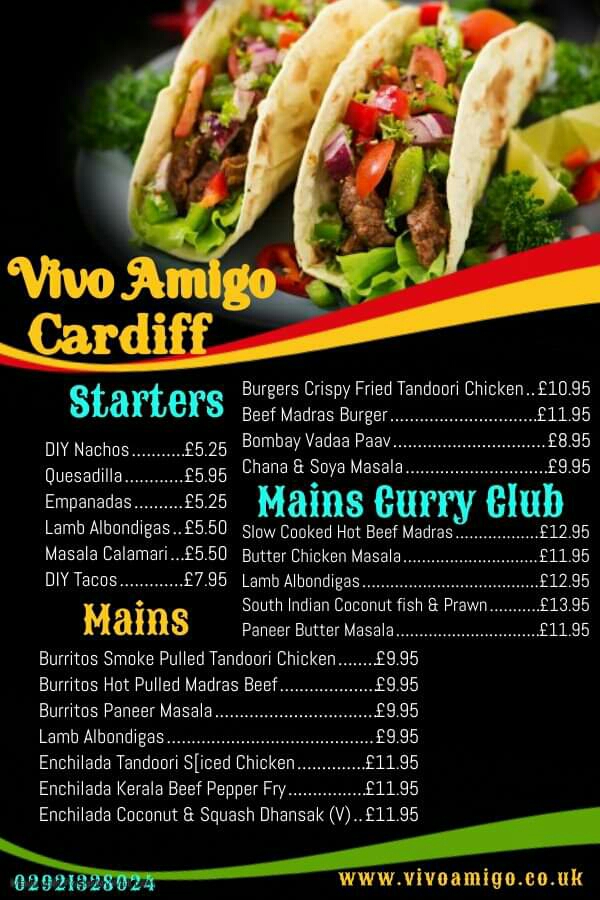 Menu Vivo Amigo Cardiff-1