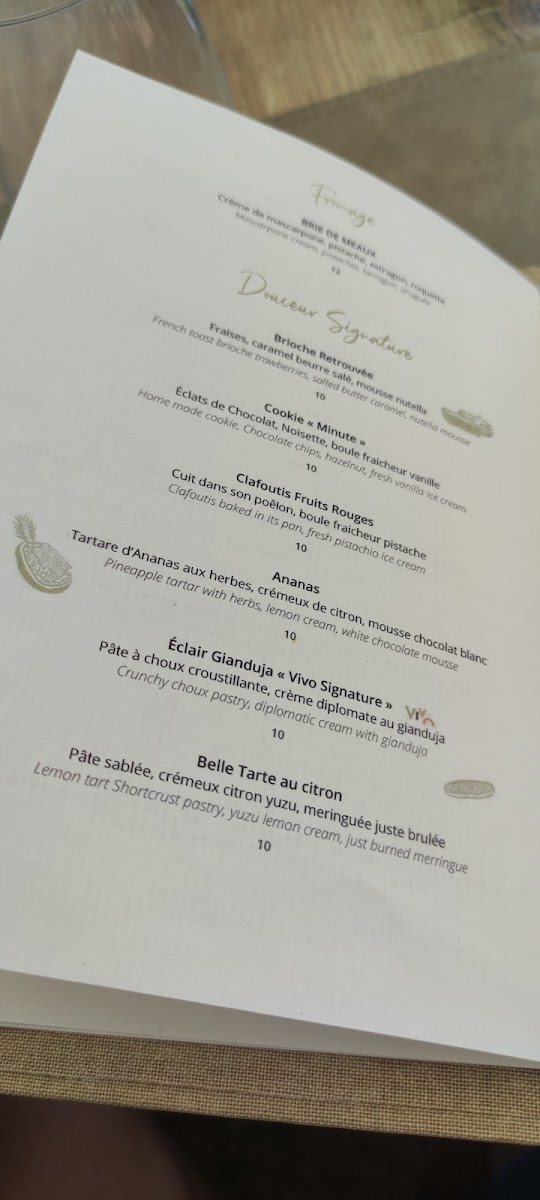 Menu Vivo - Restaurant À Cagnes Sur Mer-6