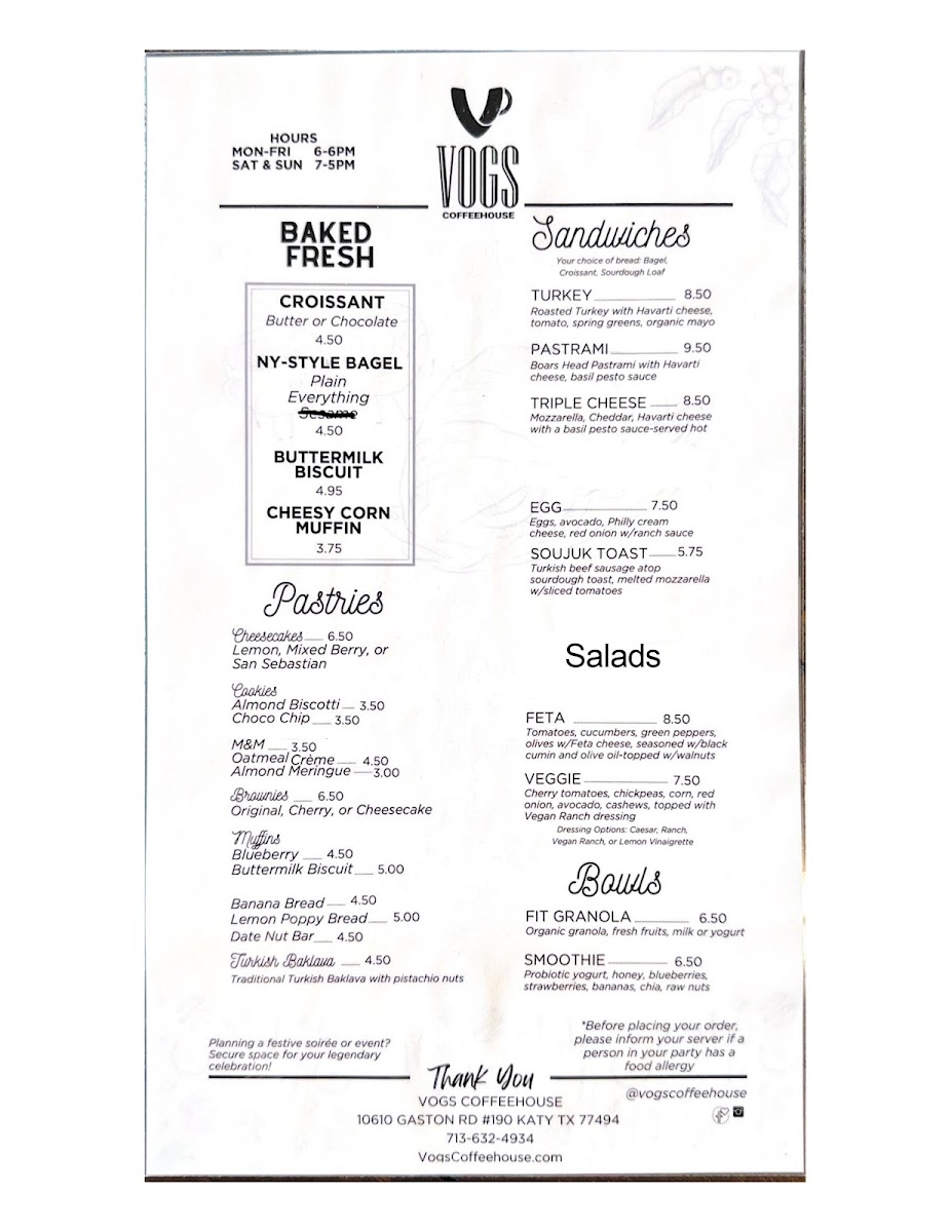 Menu Vogs Coffee House-2