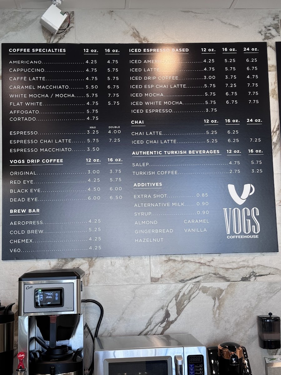 Menu Vogs Coffee House-5