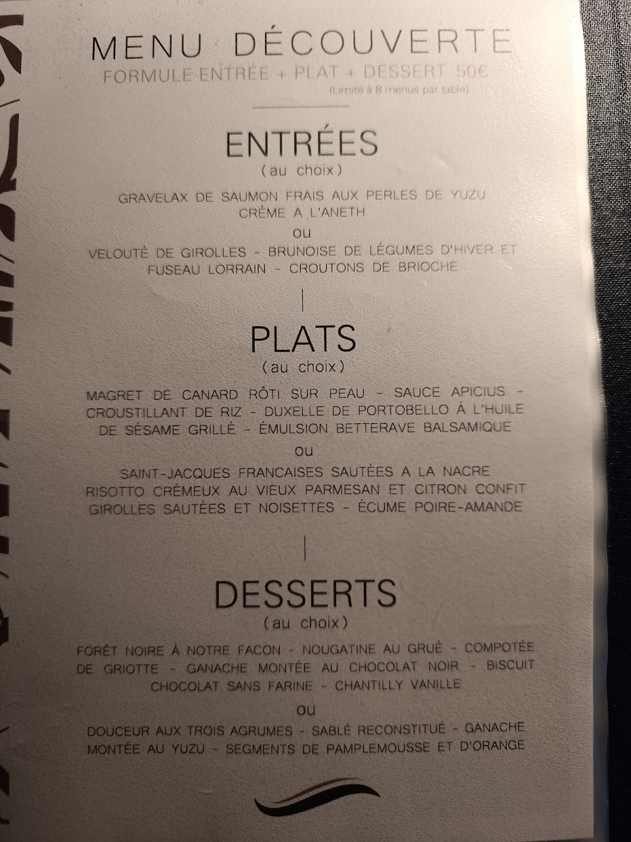 Menu Vol 128 - Restaurant Bistronomique & Immersif-4