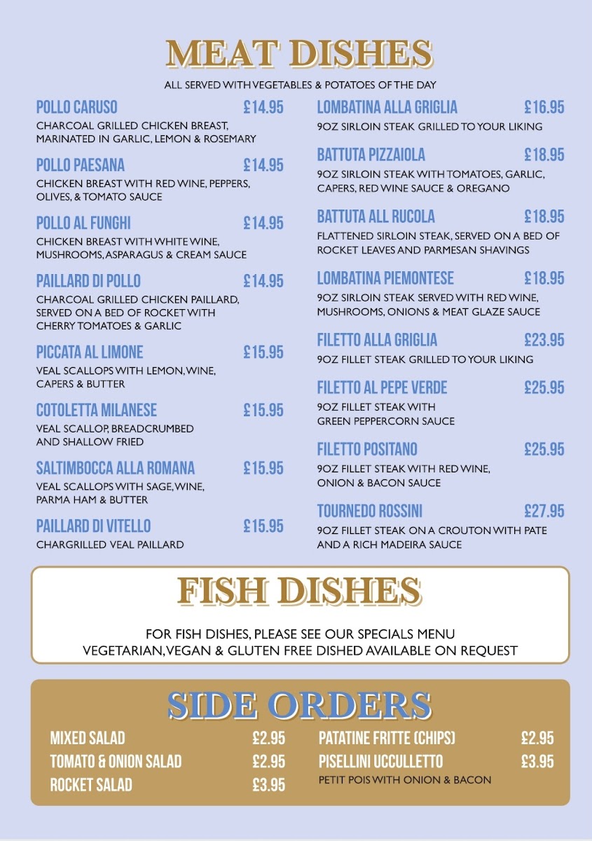 Menu Volare-3