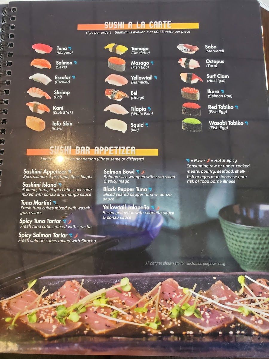 Menu Volcano Sushi & Asian Bistro-10